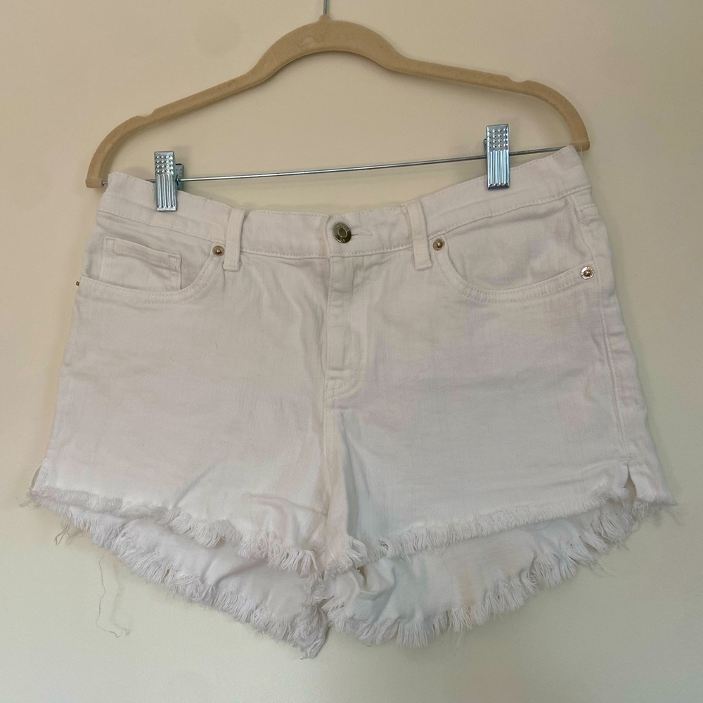 White denim Pistola shorts
